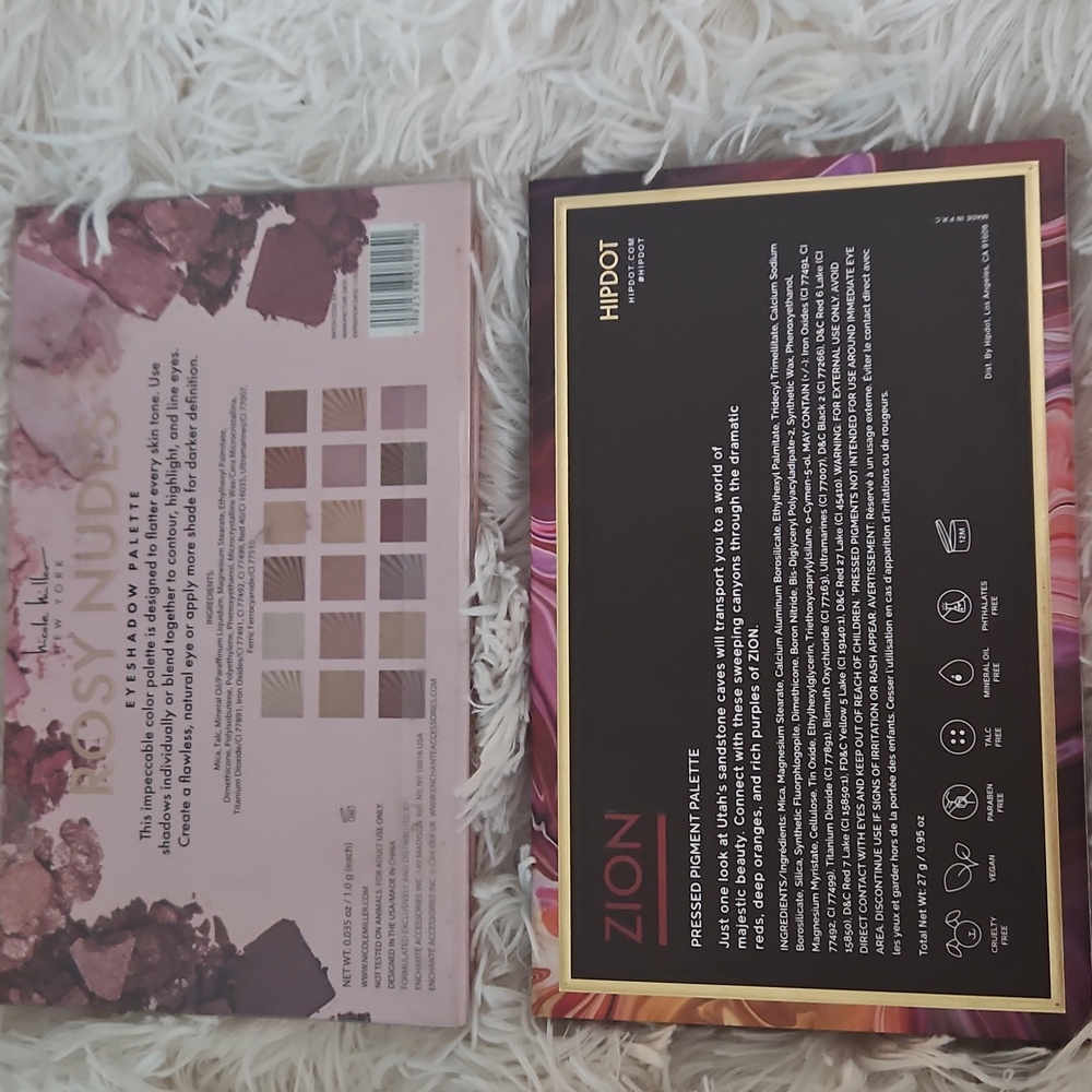 NEW NICOLE MILLER PINK PURPLE SHIMMER EYESHADOW COSMETIC MAKEUP PALETTE BUNDLE - Picture 6 of 6